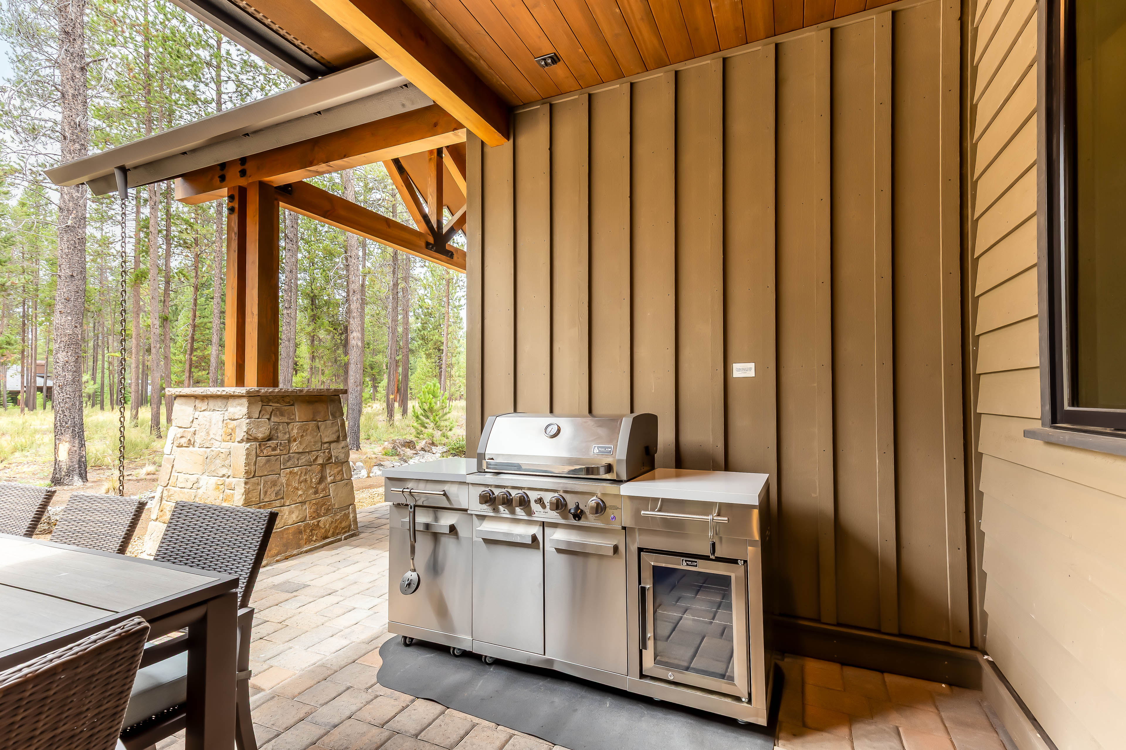Exterior Rear Patio w/ Gas Grill