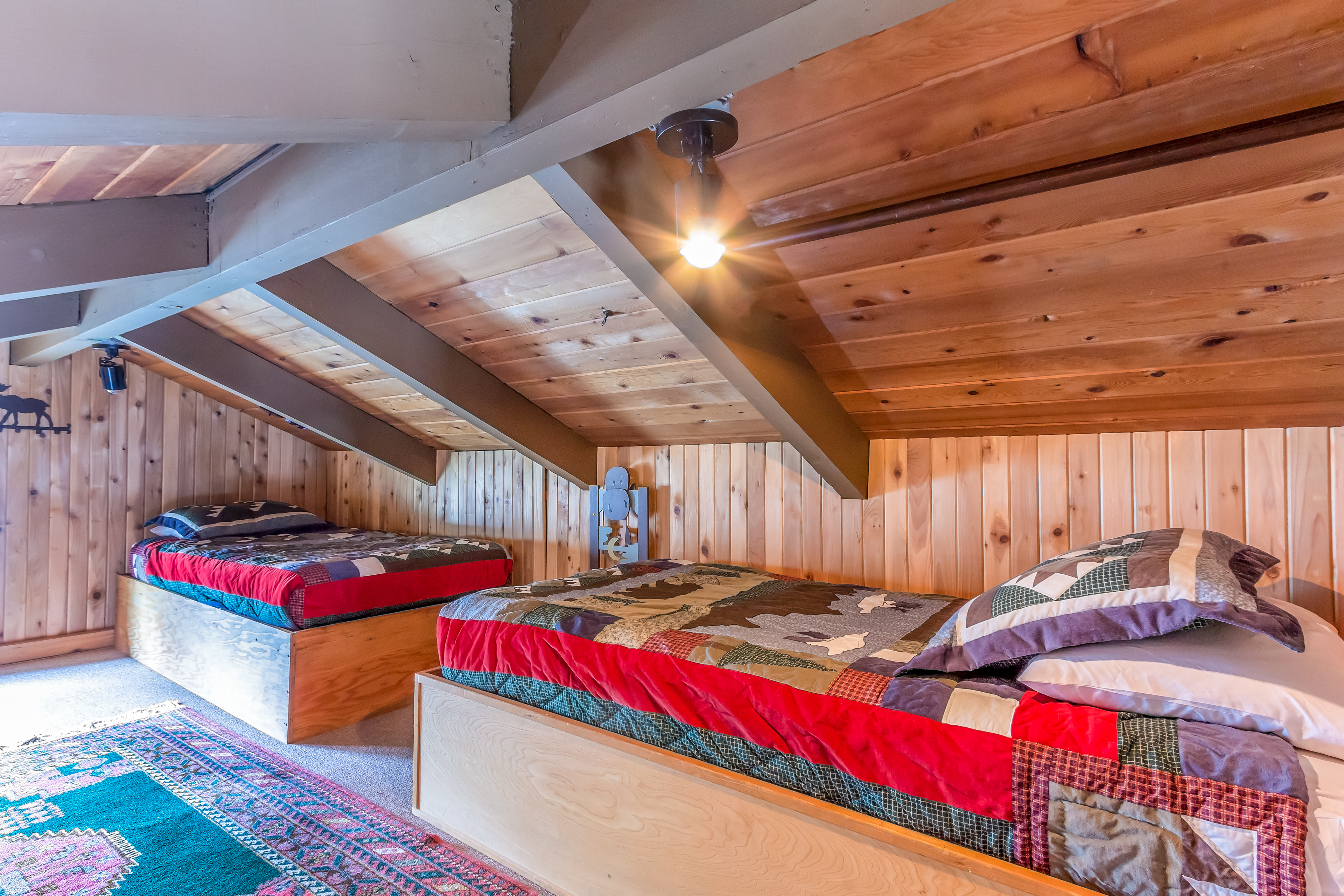 Upstairs Loft Bedroom (very low clearance)